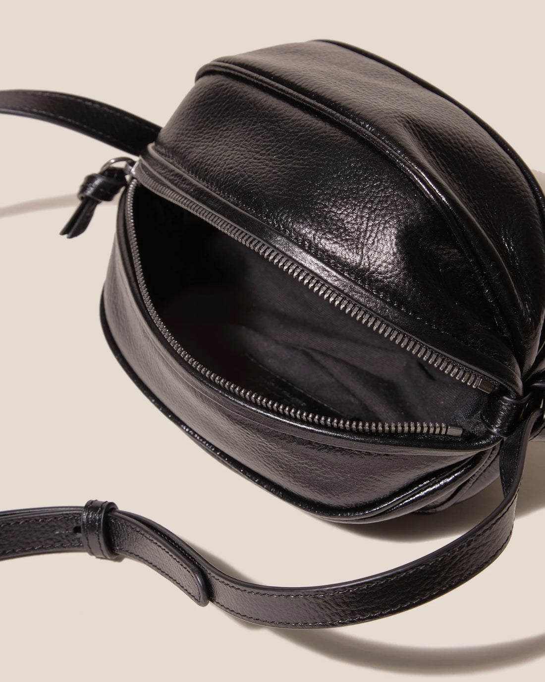 Knotted Detail Leather Mini Crossbody Bag